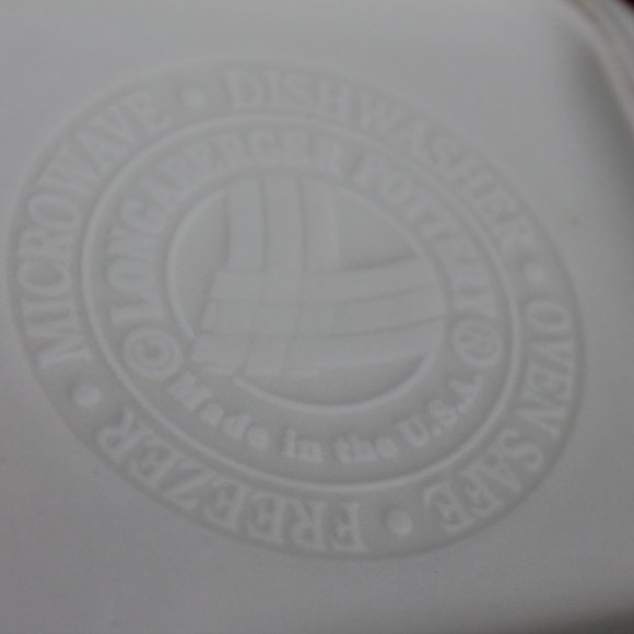 Longaberger Ivory Divided Dish Serving Tray NEW - Picture 3 of 4